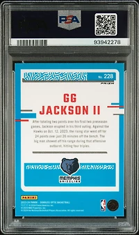 2023 Panini Donruss Optic 228 Gg Jackson Ii Purple PSA 10