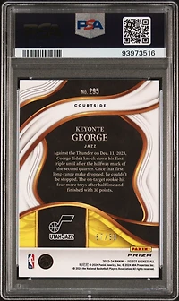 2023 Panini Select 295 Keyonte George Cracked Ice PSA 10