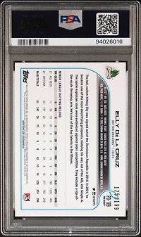 2022 Topps Pro Debut Pd189 Elly De La Cruz Fuchsia PSA 9