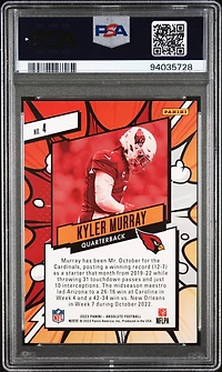 2023 Panini Absolute Explosive 4 Kyler Murray PSA 9