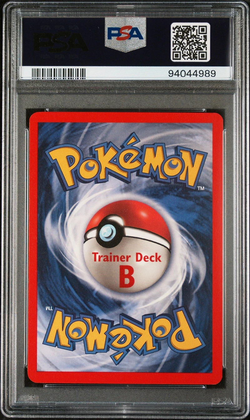 1999 Pokemon Game 77 Pokemon Trader Trainer Deck B PSA 10