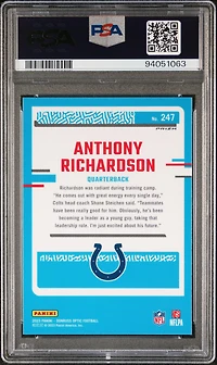 2023 Panini Donruss Optic 247 Anthony Richardson Holo PSA 10