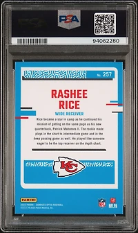 2023 Panini Donruss Optic 257 Rashee Rice PSA 10