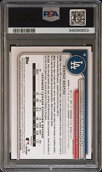 2024 Bowman 36 Yoshinobu Yamamoto Green Pattern PSA 9