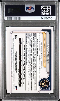 2024 Bowman Sapphire Edition Chrome Prospects Sapphire Autographs Bw Brock Wilken Green PSA 10