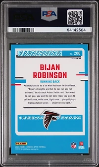 2023 Panini Donruss Optic 206 Bijan Robinson Holo PSA 10