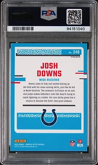 2023 Panini Donruss Optic 248 Josh Downs Green Hyper PSA 10