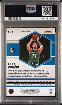2020 Panini Mosaic 47 Luka Doncic Reactive Orange PSA 10