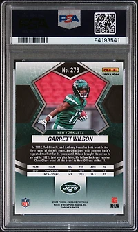 2022 Panini Mosaic 276 Garrett Wilson Green Mosaic PSA 10