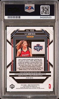 2023 Panini Prizm Wnba 132 Li Meng Hyper PSA 10