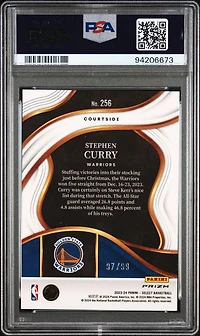 2023 Panini Select 256 Stephen Curry Purple Cracked Ice PSA 10