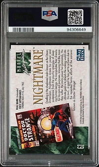 1992 Marvel Masterpieces 61 Nightmare PSA 9