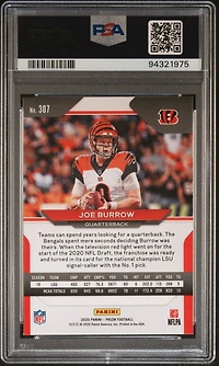 2020 Panini Prizm 307 Joe Burrow PSA 9