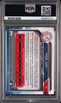 2019 Bowman Chrome 90 Aaron Judge PSA 10