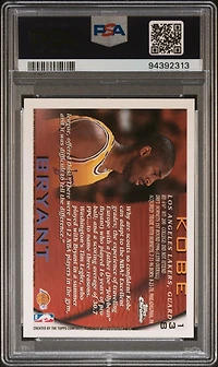 1996 Topps Chrome 138 Kobe Bryant PSA 8