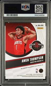 2023 Panini Revolution Rookie Autographs Raatr Amen Thompson PSA 9