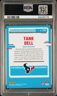 2023 Panini Donruss Optic 245 Tank Dell Green Velocity PSA 10