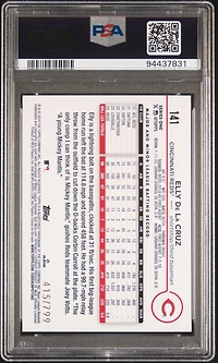 2024 Topps 141 Elly De La Cruz Holofoil PSA 10