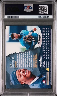 1995 Pinnacle 128 Ken Griffey Jr. PSA 8