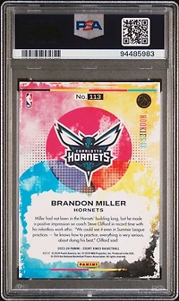 2023 Panini Court Kings 113 Brandon Miller PSA 10