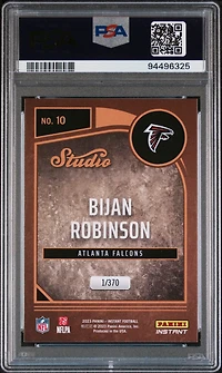 2023 Panini Instant Studio Rookies 10 Bijan Robinson PSA 9