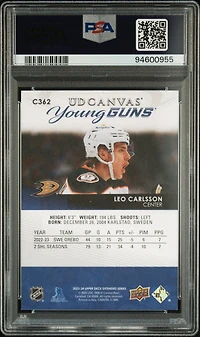 2023 Upper Deck Ud Canvas C362 Leo Carlsson PSA 10