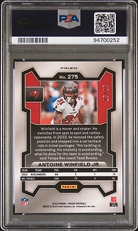 2023 Panini Prizm 275 Antoine Winfield Jr. Navy Camo PSA 10