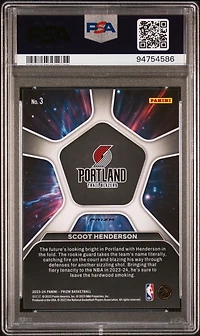 2023 Panini Prizm Deep Space 3 Scoot Henderson Silver Prizm PSA 10