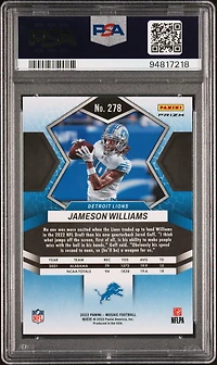 2022 Panini Mosaic 278 Jameson Williams Camo Pink PSA 10
