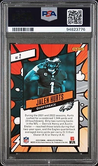 2023 Panini Absolute Explosive 2 Jalen Hurts PSA 8
