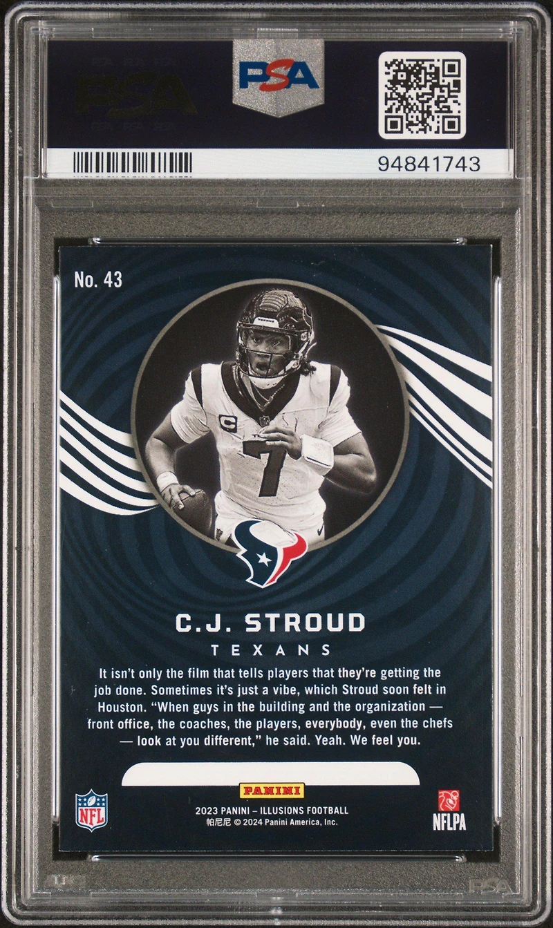2023 Panini Illusions 43 Cj Stroud Retail PSA 9