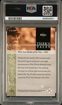 2001 Upper Deck Tiger's Tales Tt14 Tiger Woods PSA 10