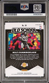 2019 Panini Mosaic Old School 18 Wilt Chamberlain Green Mosaic PSA 10