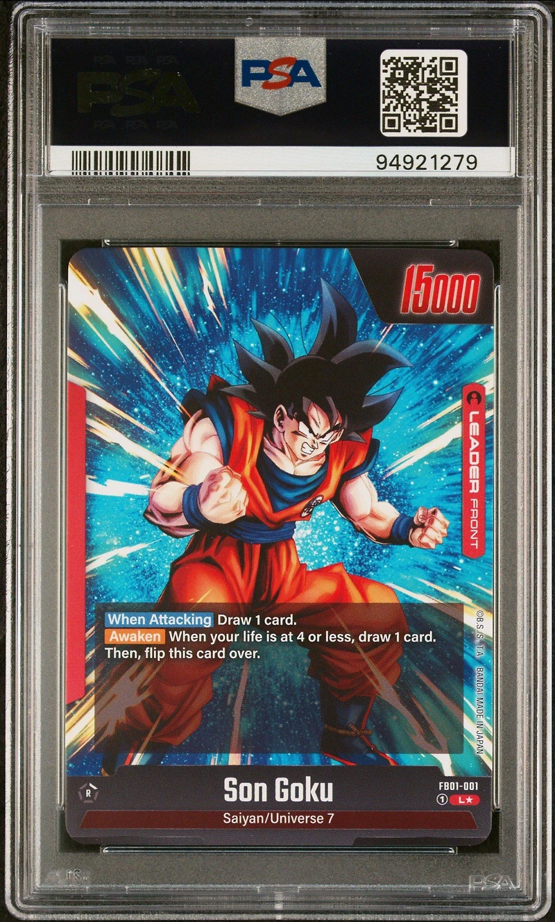 2024 Dragon Ball Super Card Game Fusion World Awakened Pulse Fb01-001 Son Goku Alternate Art PSA 10