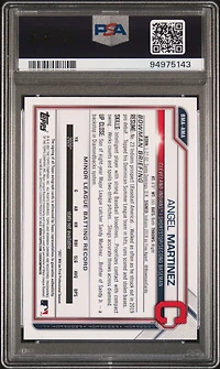 2021 Bowman Mega Box Chrome Autographs Ama Angel Martinez PSA 10