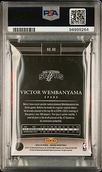 2023 Panini Origins 86 Victor Wembanyama Red PSA 9