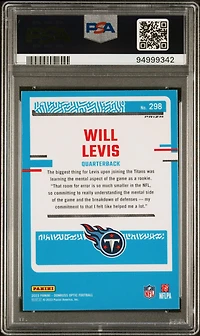 2023 Panini Donruss Optic 298 Will Levis Pink PSA