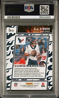 2023 Panini Donruss Optic Chain Reaction Crcj Cj Stroud PSA 10