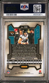 2023 Panini Prizm 139 Trevor Lawrence Pandora PSA 10