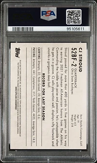 2022 Bowman University 1952 Bowman 52bf2 Cj Stroud PSA 9
