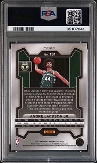 2023 Panini Prizm 131 Andre Jackson Jr. Ice PSA 10