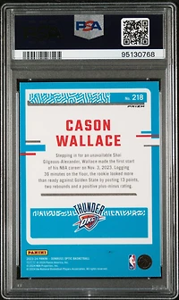 2023 Panini Donruss Optic 218 Cason Wallace Jazz PSA 10