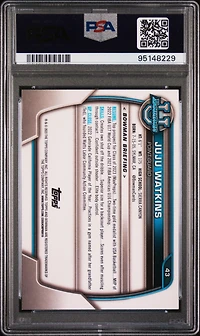 2022 Bowman Chrome University 43 Juju Watkins PSA 10