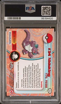 2000 Topps Chrome Pokemon T.v. 34 Nidoking PSA 10