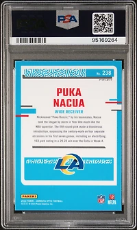 2023 Panini Donruss Optic 238 Puka Nacua Purple Shock PSA 10