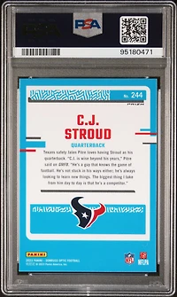 2023 Panini Donruss Optic 244 Cj Stroud Holo PSA