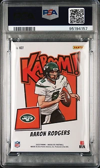 2023 Panini Absolute Kaboom! Vertical K27 Aaron Rodgers PSA 10