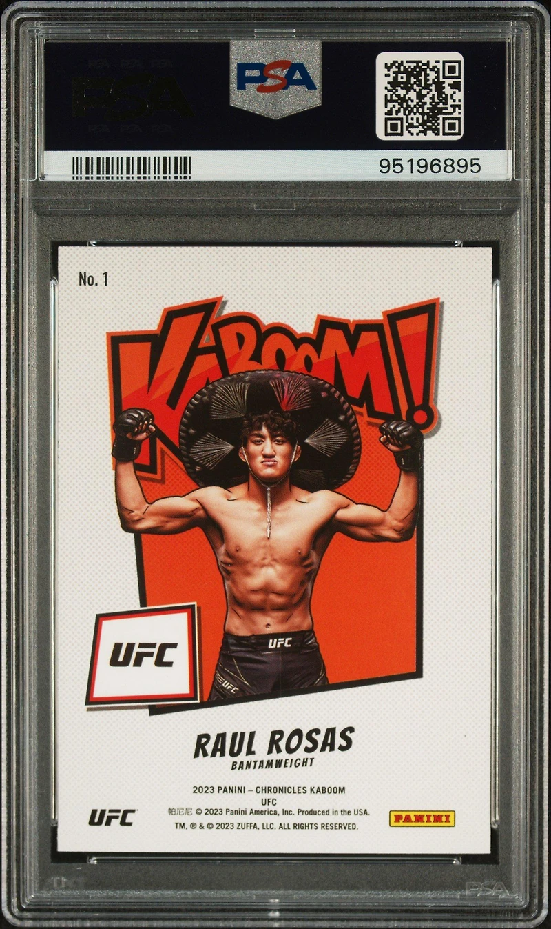 2023 Panini Chronicles Ufc Kaboom! 1 Raul Rosas PSA 9