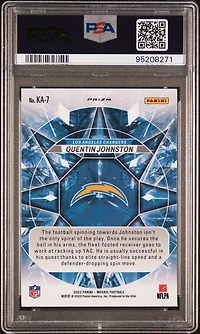 2023 Panini Mosaic Kaleidoscopic Ka7 Quentin Johnston PSA 10