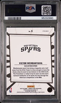 2023 Panini Donruss Optic My House 6 Victor Wembanyama Holo PSA 10